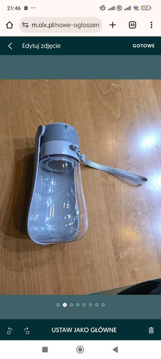 Składana butelka na wodę dla zwierząt domowych