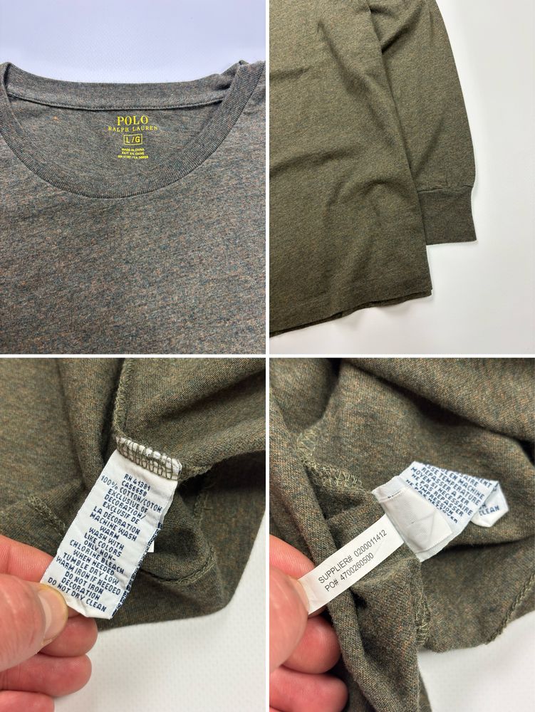 Лонгслиф футболка кофта Polo Ralph Lauren originals оригинал size L