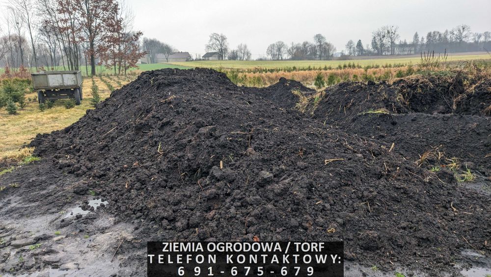 Ziemia ogrodowa: torf, czarnoziem, podłoże – możliwa  dostawa