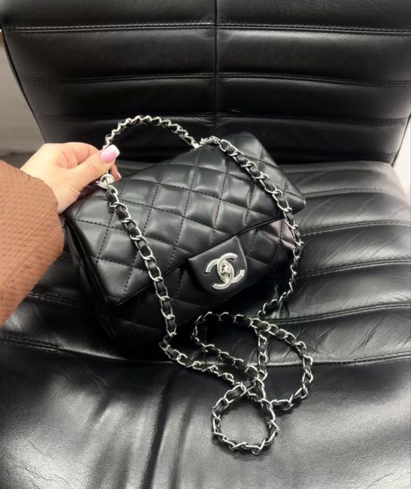 Сумка CHANEL чорна, коричнева