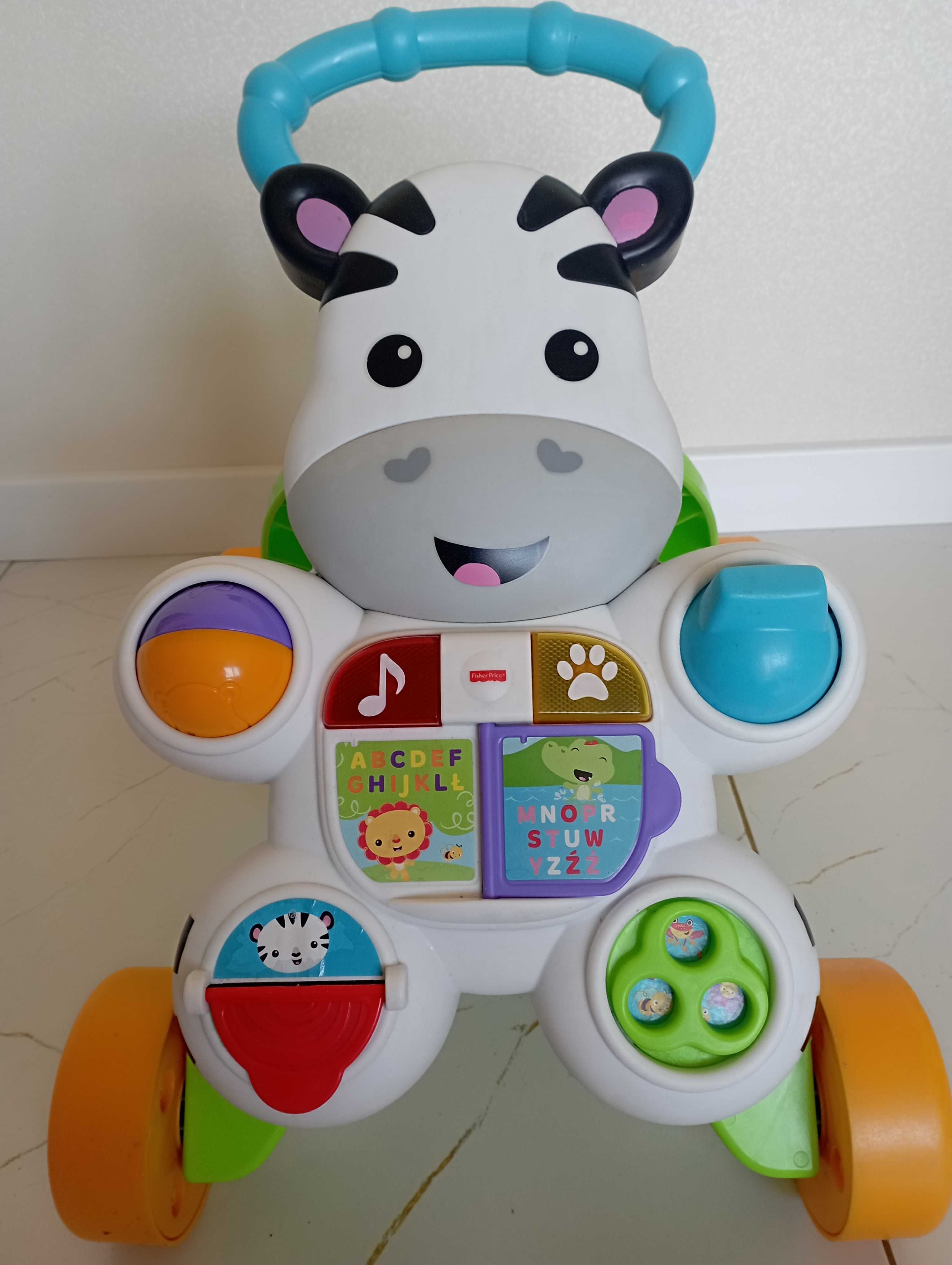 Interaktywny Chodzik-Pchacz Zebra od Fisher-Price® w Języku Polskim