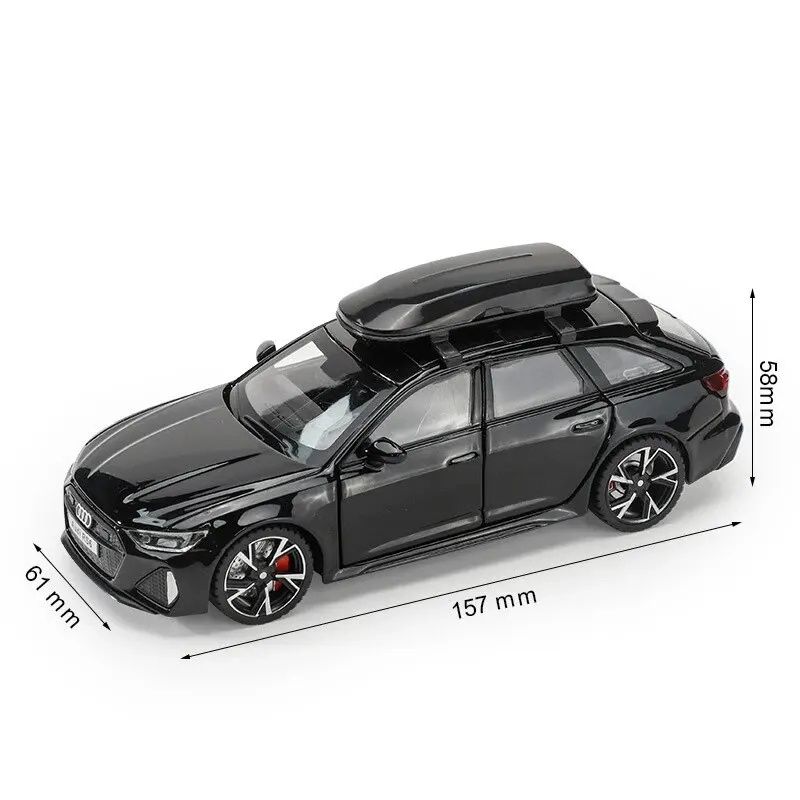 Audi RS6 escala 1/32 preto Edição colecionador SELADO