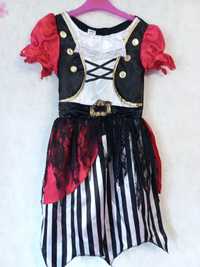 Платье карнавальное "Пиратка" на 7-8 лет