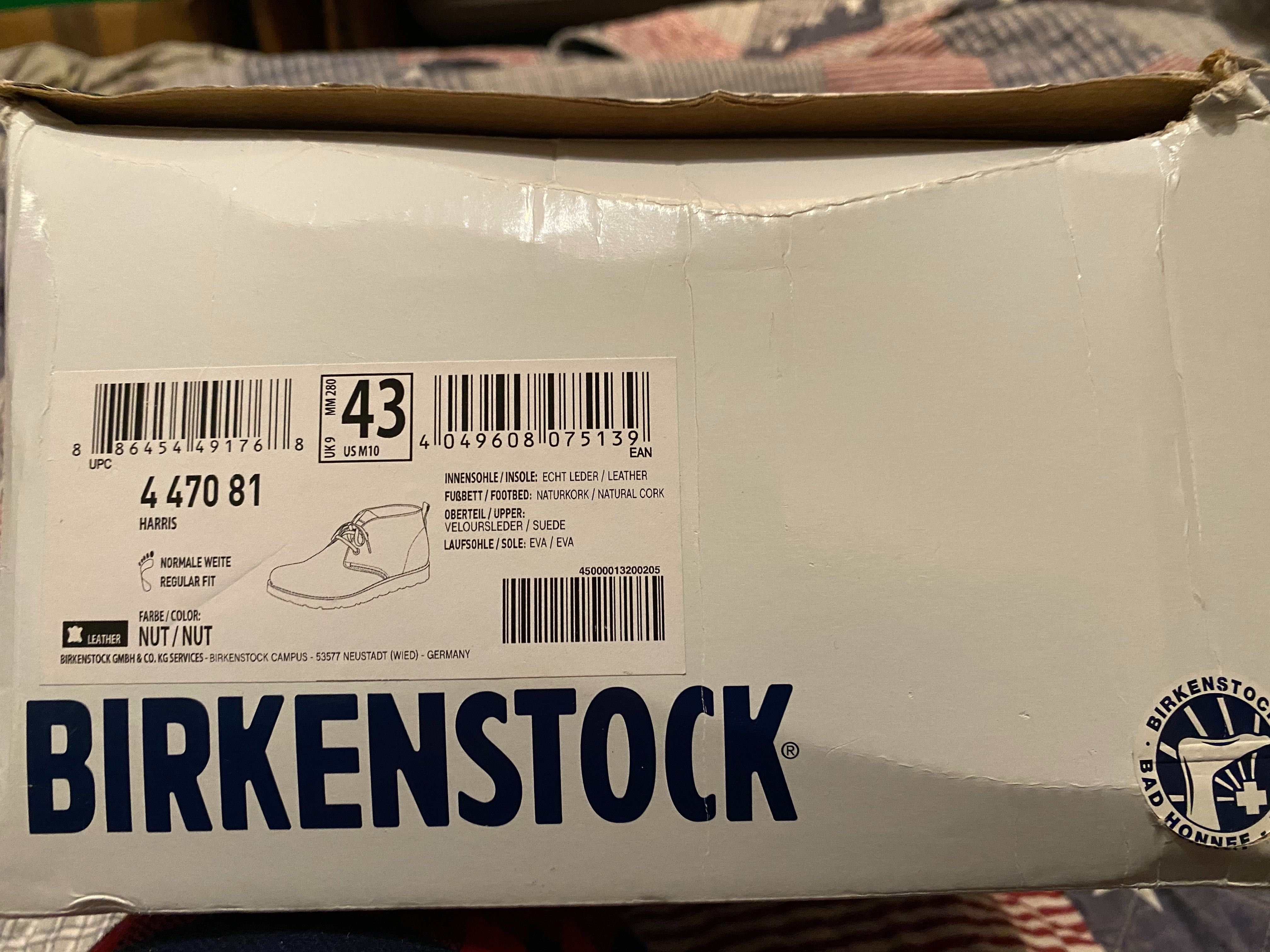 Birkenstock ботинки размер 43