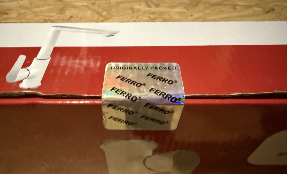 FERRO ADORE bateria kuchenna stojąca, chrom/biała