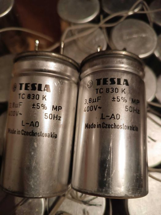 Конденсатори 3,8мкФ*400В TESLA TC830K (WK709) Unitra Telpod KL-MP1