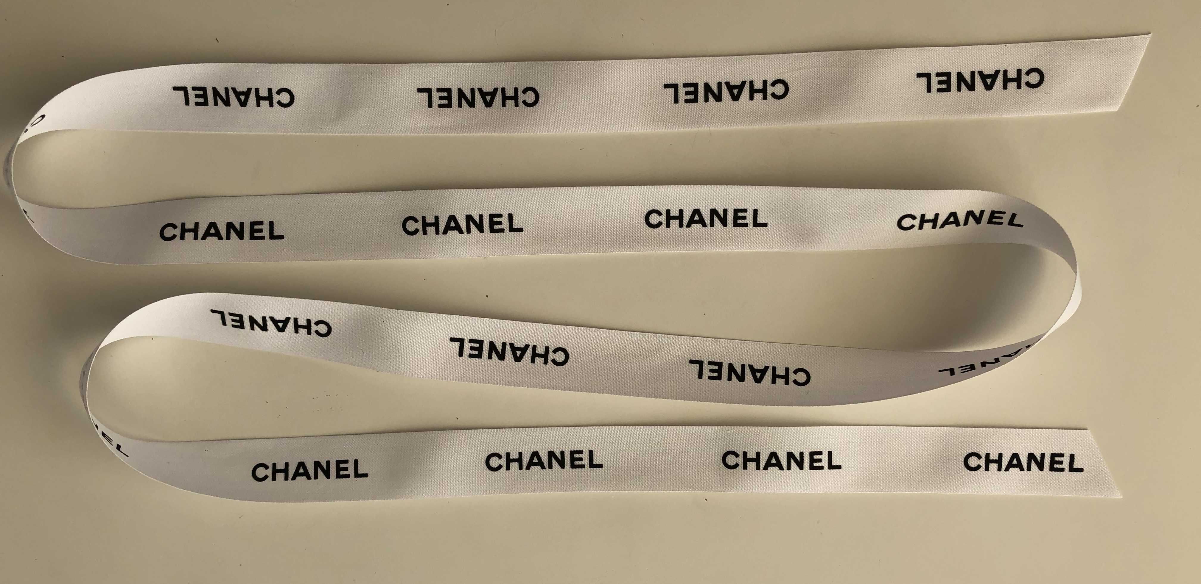 Premium Oryginalna bawełniana wstążka Chanel 1,5m szer 2,5cm