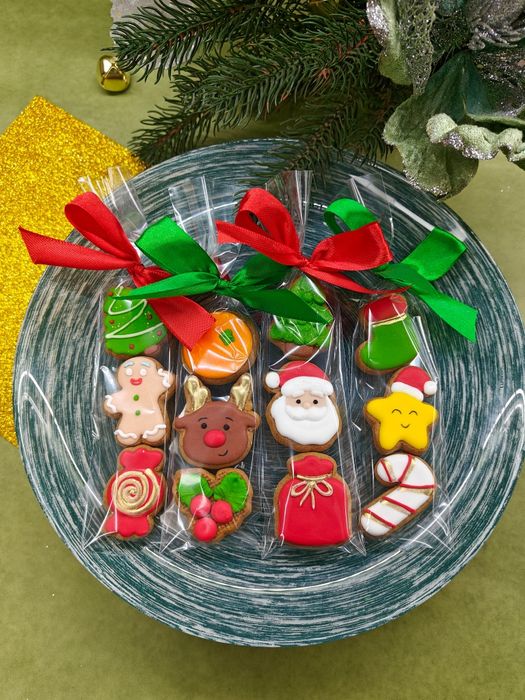 Набори імбирних пряників до Миколая, новорічні пряники