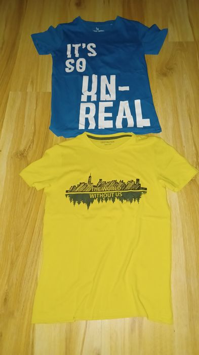 Koszulki T-shirty r. 146/152 2 sztukii