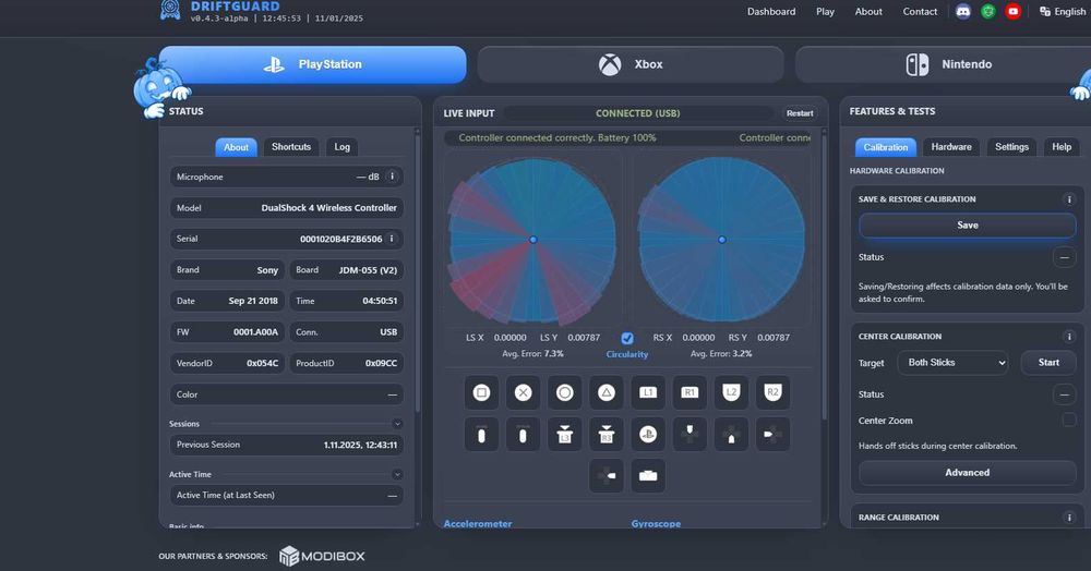 Pad PS4 Dualshock TMR HALL