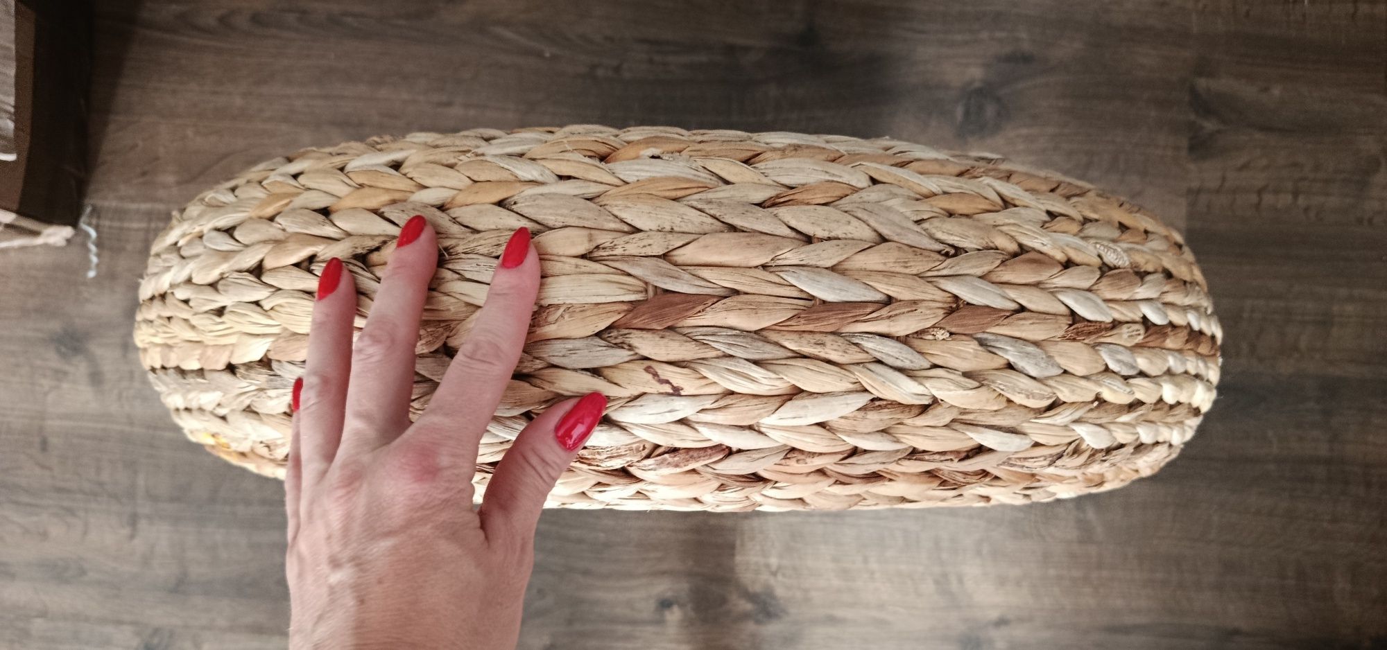 Pufa Ikea włókno bananowca Alseda