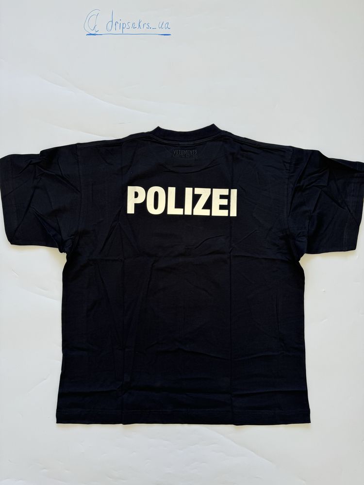 футболка Vetements Polizei RARE M L  balenciaga rick owens