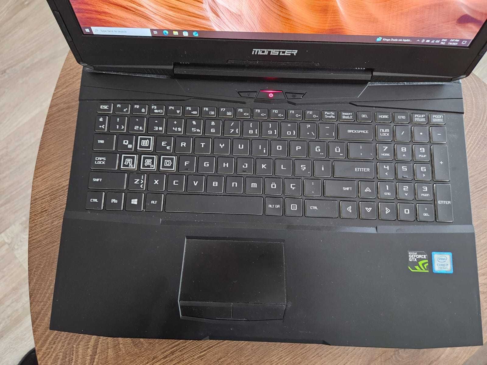 Gaming Laptop i7/GTX 1060/8GB  - Monster TULPAR T5 V14.1