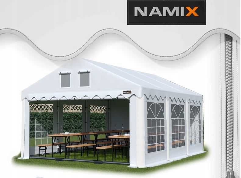 *** PROMOCJA *** Namiot GRAND 6x8m ogrodowy imprezowy WZMOCNIONY