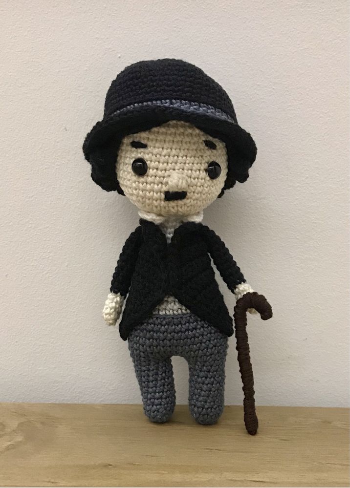 Chaplin em crochet / amigurumi