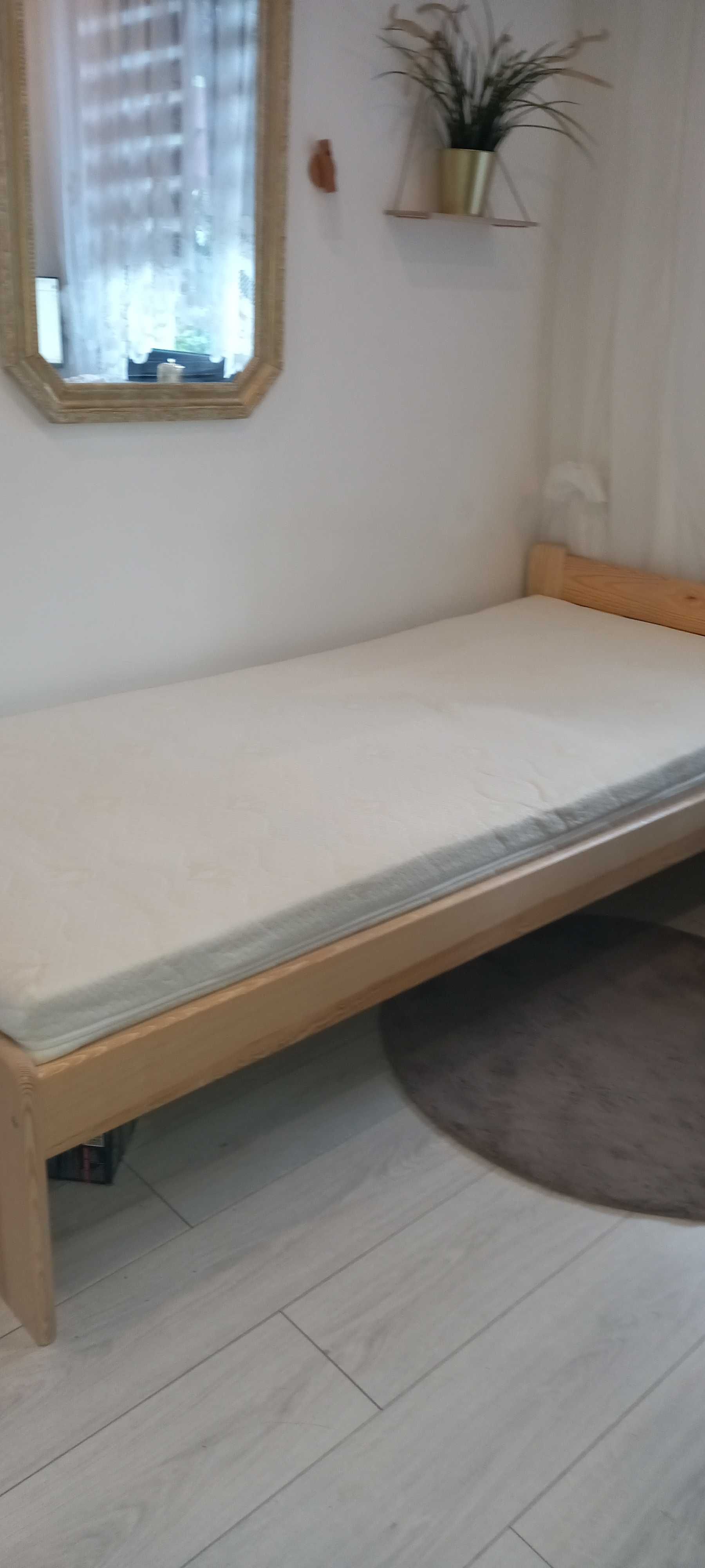 łóżko sosna + szafka