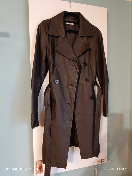 płaszcz skórzany Orsay