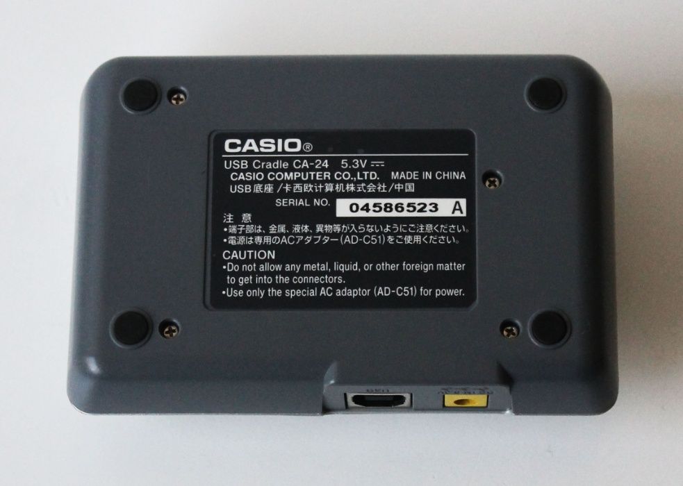 Bases USB / Dockstation máquinas fotográficas CASIO USB CA-21 e CA-24