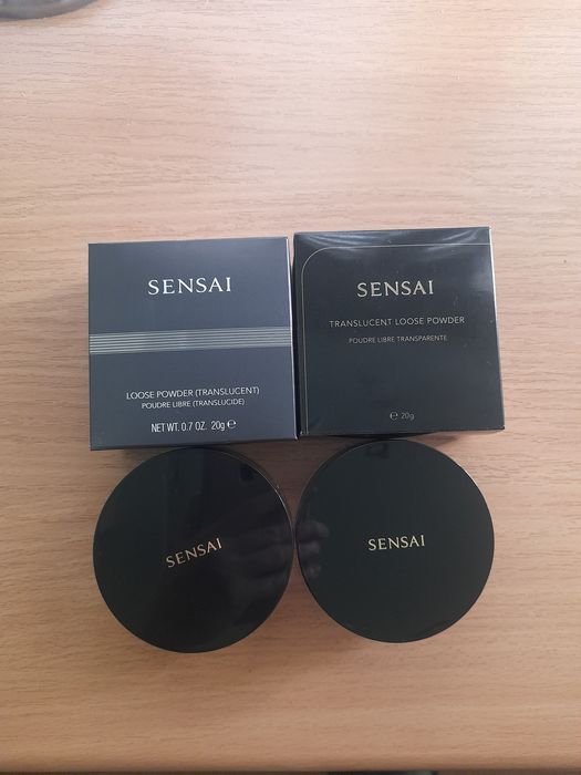 Dwa opakowania po pudrze sensai translucent komplet zestaw