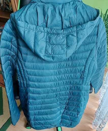 Pikowana kurtka damska przejściowa taliowana XL