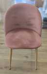 Conjunto 5 cadeiras rosa