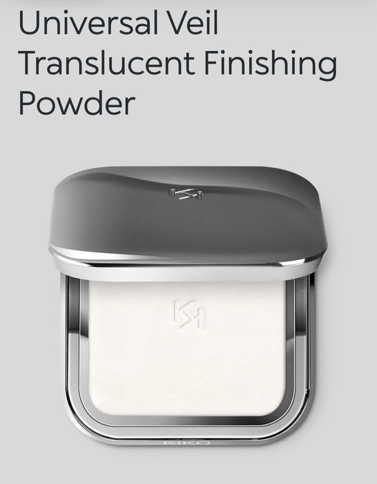 Пудра Kiko invisible touch face fixing powder прозора universal veil