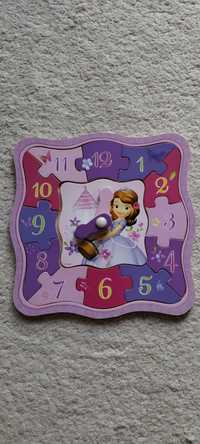 Puzzle drewniane zegar Księżniczka Zosia