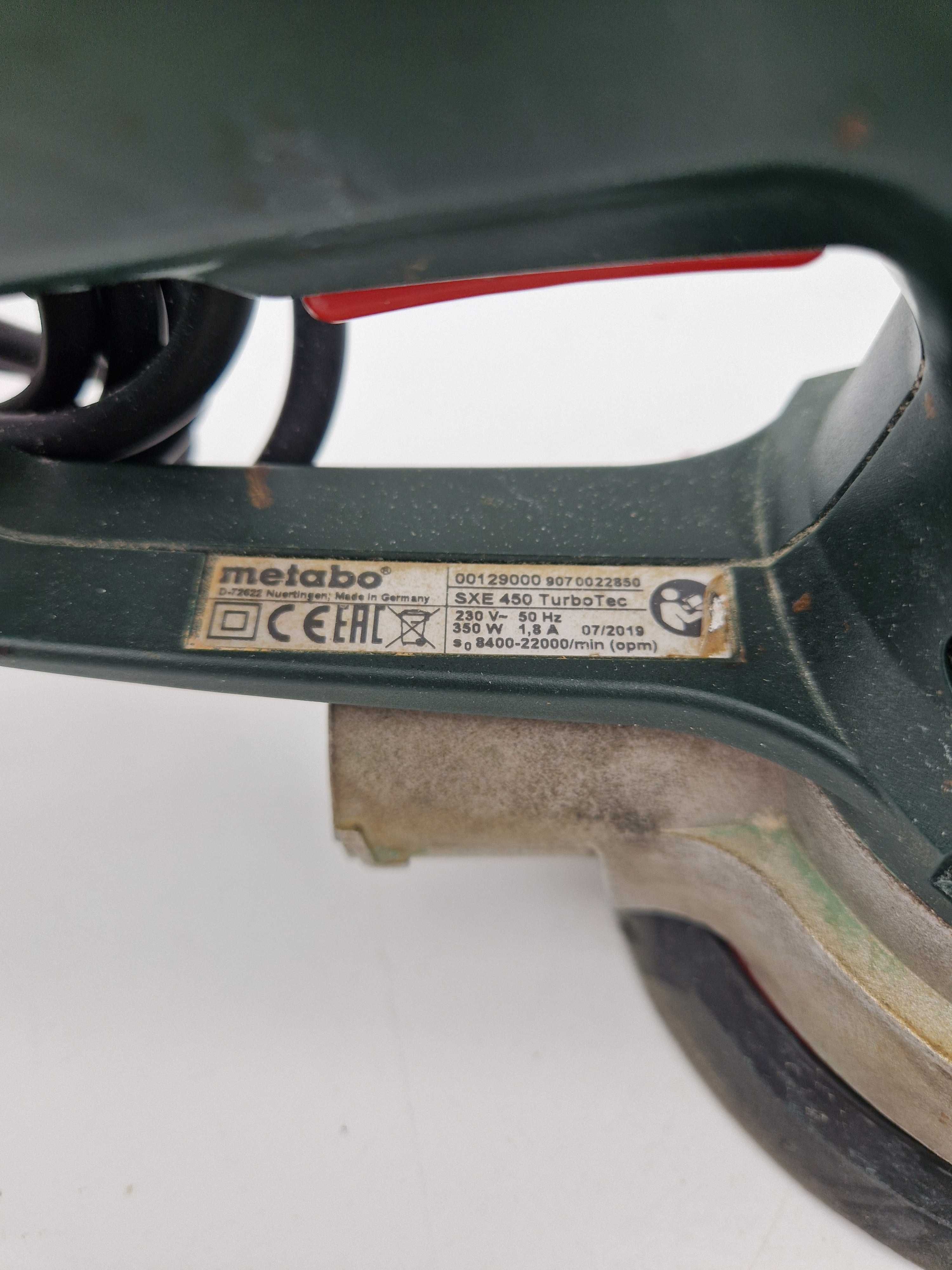 Szlifierka wielofunkcyjna sieciowe Metabo SXE 450 TurboTec +3 talerze