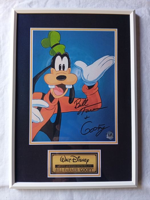 Moldura Filme Goofy com Autógrafo (A4)