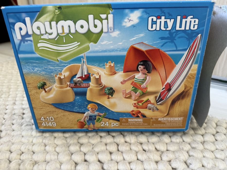 Plaża z ludzikami playmobil