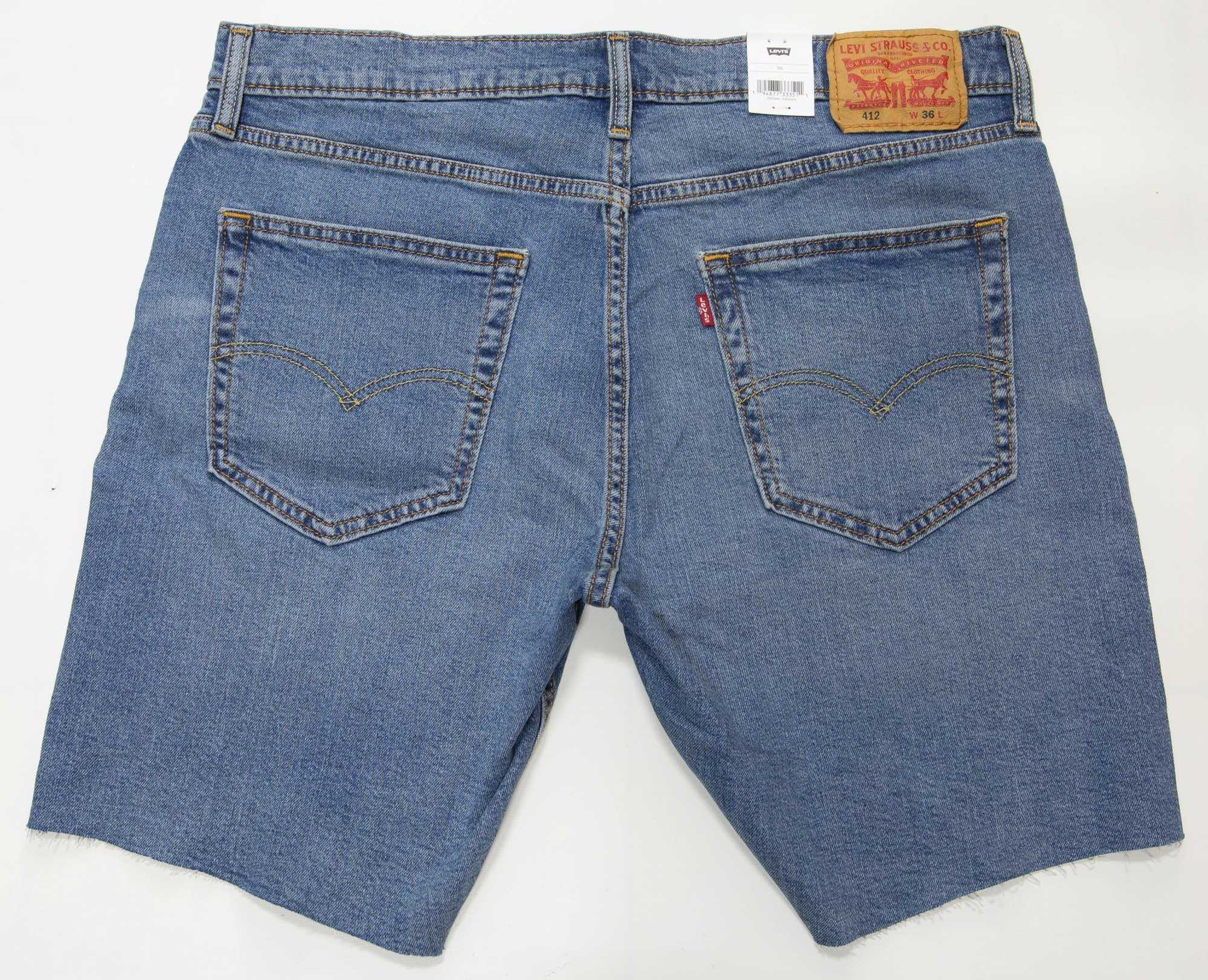 Новые мужские шорты Levis 412 стрейч, джинсы Левис из США