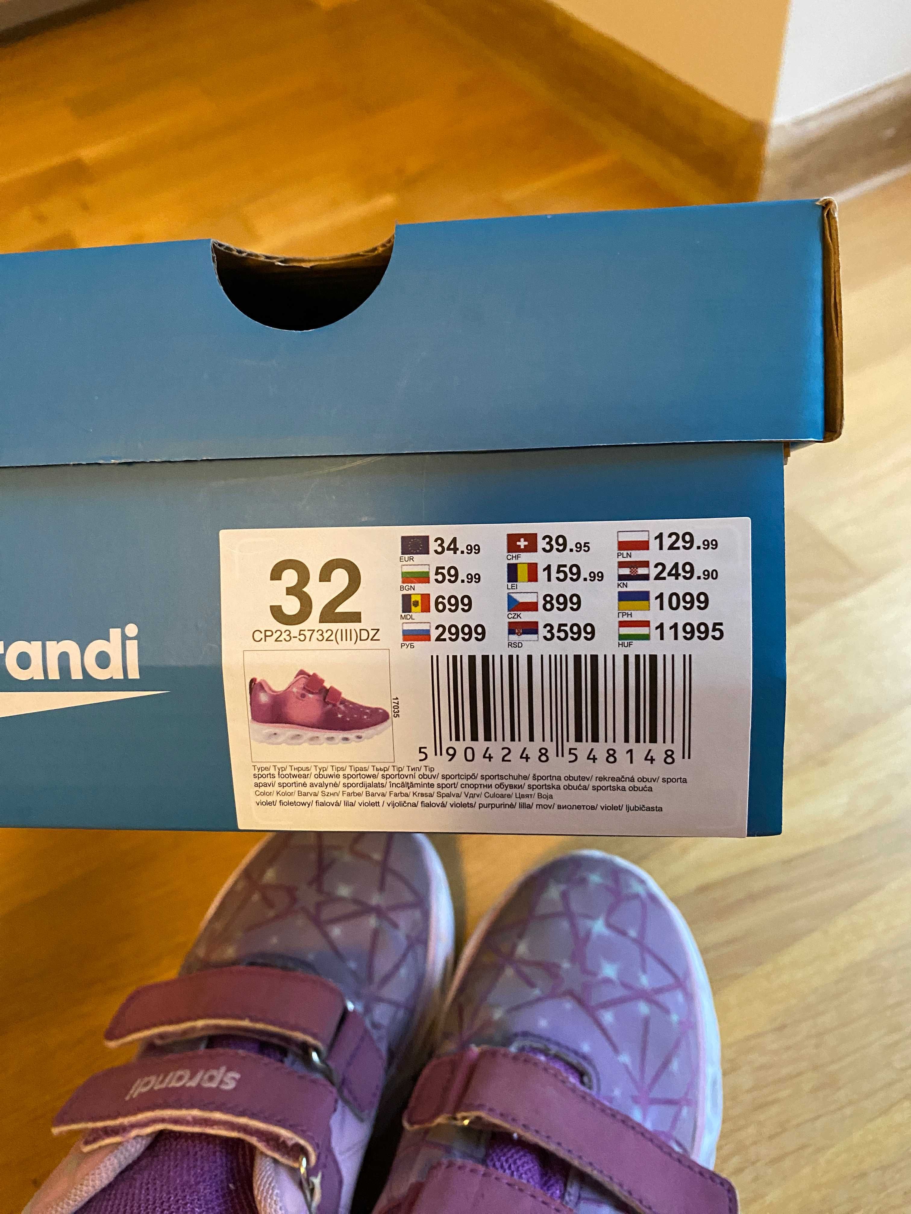 Buty sportowe Sprandi rozmiar 32 adidasy CCC świecące lampki światełka