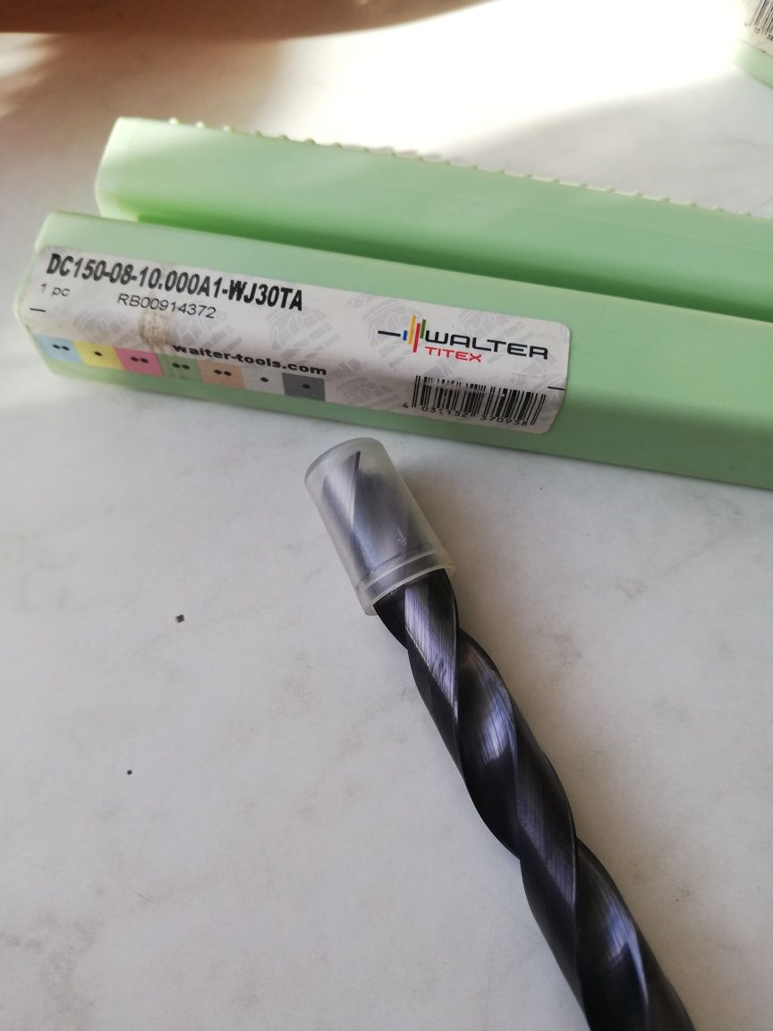 Wiertło WĘGLIKOWE WALTER-TITEX fi 10x150mm oraz inne narzędzia CNC