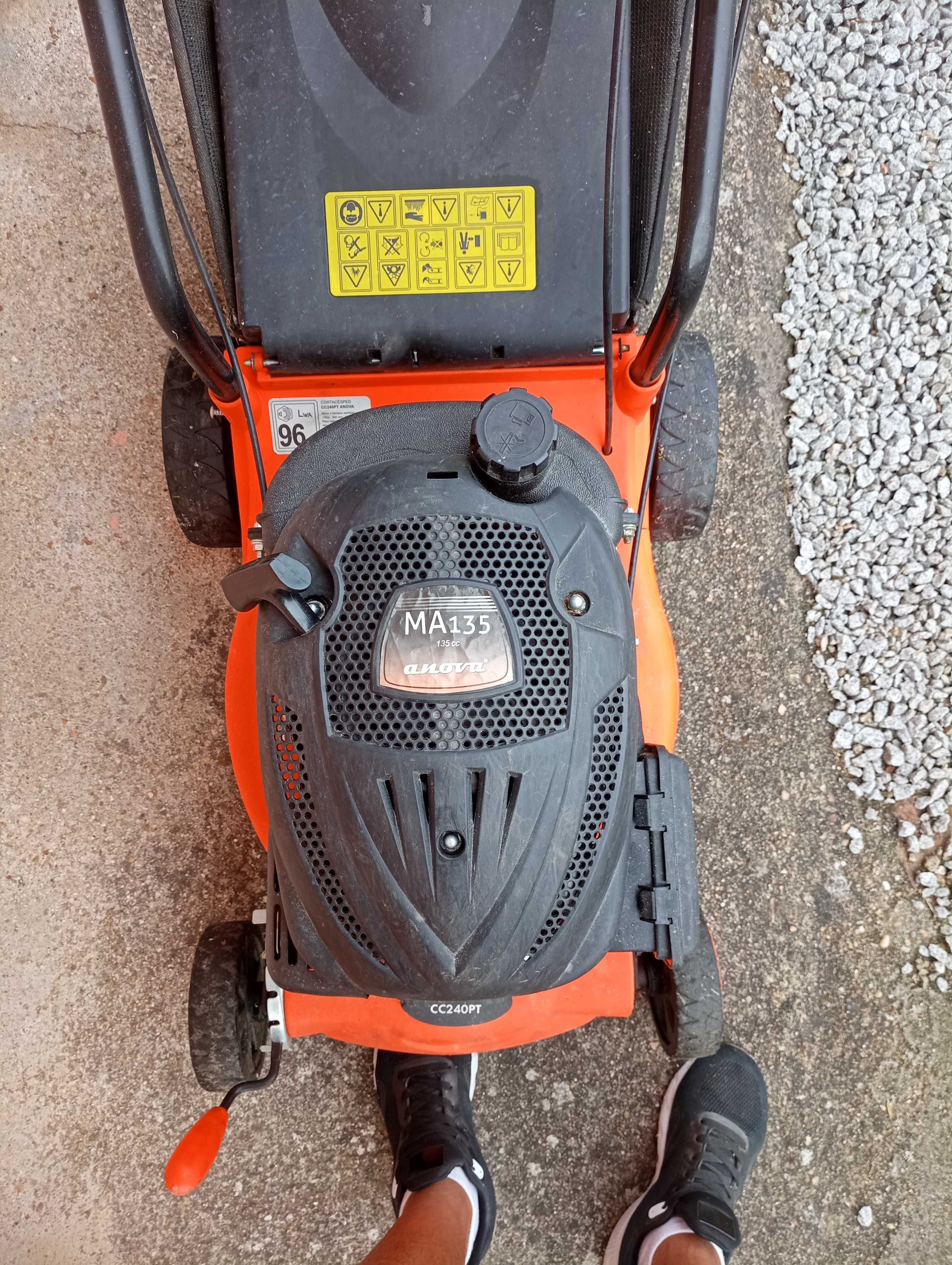 Máquina de cortar relva a gasolina