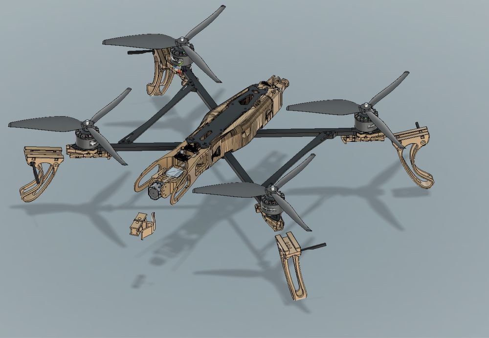 FPV швидко зйомні ніжки шасі багаторазові зручні.