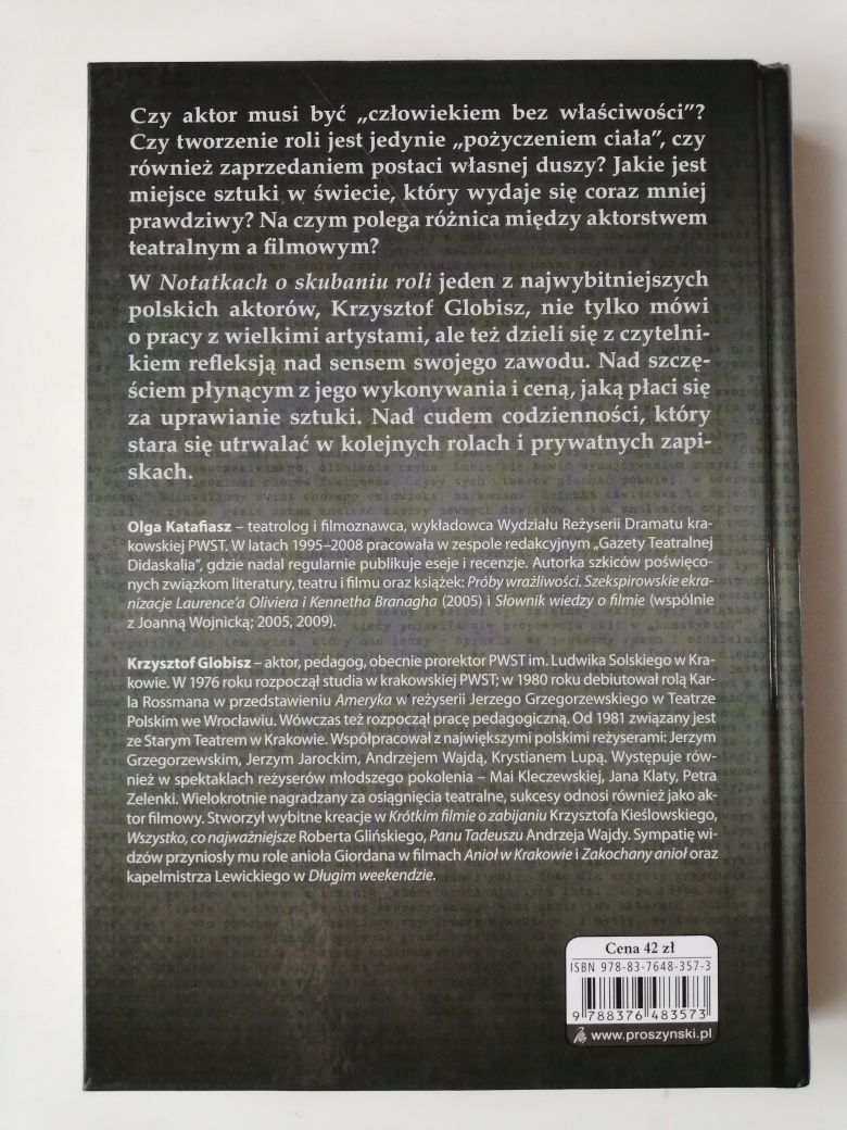 Krzysztof Globisz. Notatki o skubaniu roli - Olga Katafiasz