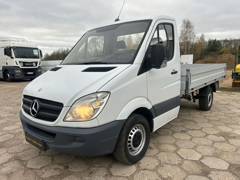 Mercedes-Benz SPRINTER 313 CDI / 4 SZTUKI / SKRZYNIA 3.40 M / ROZSTAW OSI 3.70 M / POLSKI SALON !!  4x Sprinter + Crafter / Skrzynia burtowa dł. 3.40 m / FAKTURA VAT 23 %
