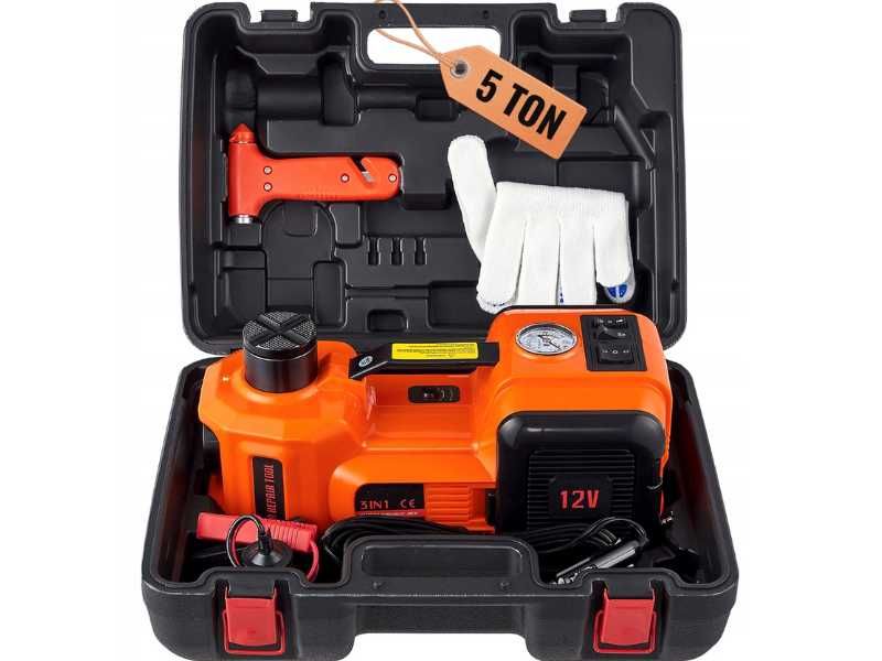 Podnośnik hydrauliczny elektryczny do 5T 155-450mm Kompresor 12V