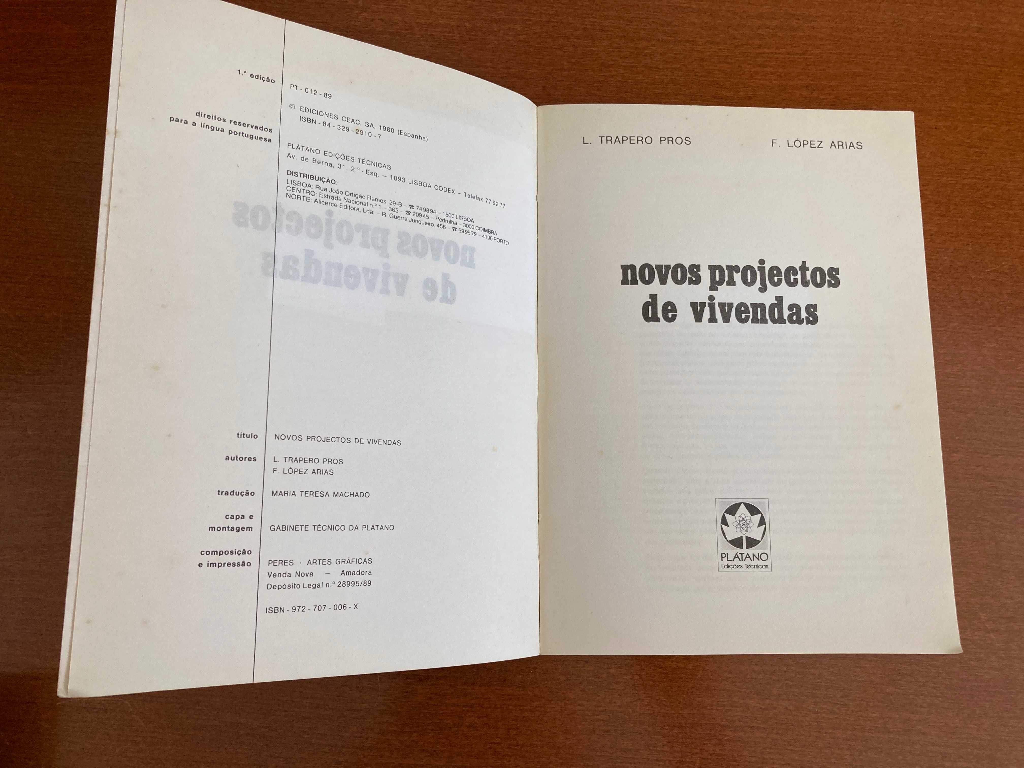 Novos Projectos de Vivendas de F. López Arias e L. Trapero Pros