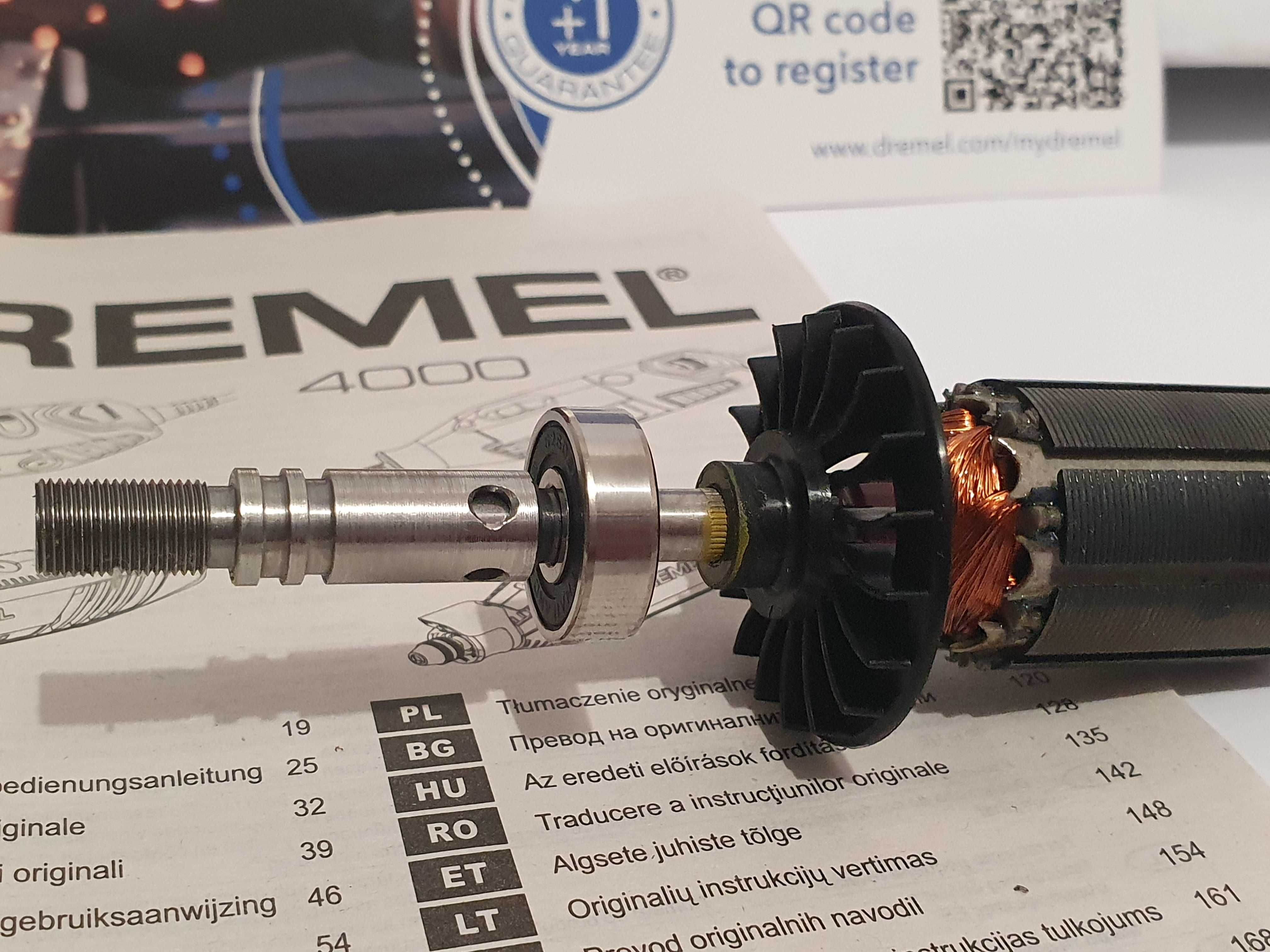 Wirnik twornik +szczotki do DREMEL 3000 miniszlifierka Nowe oryginal