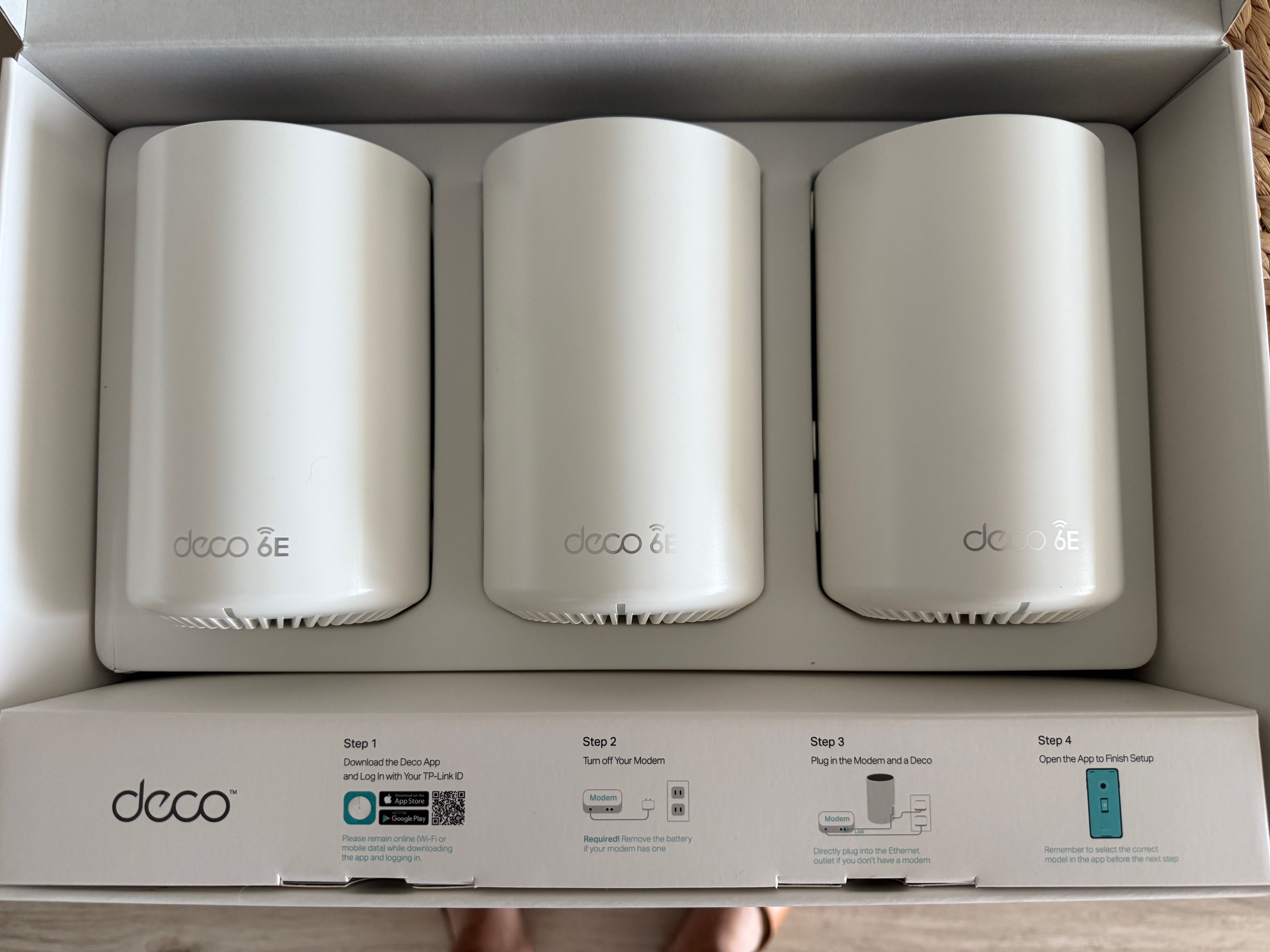 Router TP-LINK Deco XE75 2.4 / 5 / 6 GHz , Wi-Fi Mesh 3 szt. Gwarancja