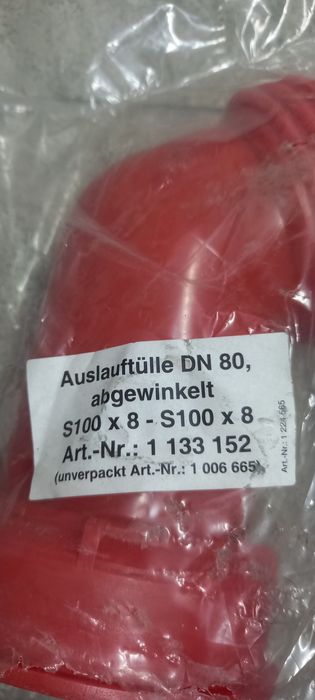 Wylewka do zbiornika IBC, mauzer DN80