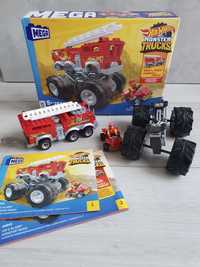 Hot Wheels Monter Trucks 5-Alarm + łazik ATV Pojazd do zbudowania