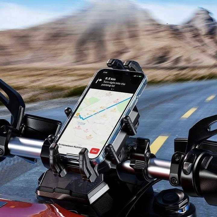 Uchwyt motocyklowy antywibracyjny na telefon