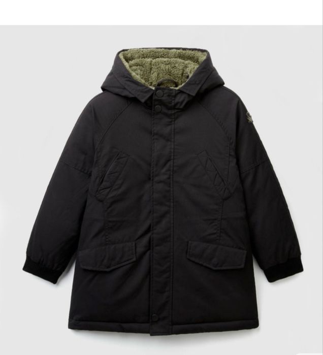 Зимова куртка парка демі benetton zara
