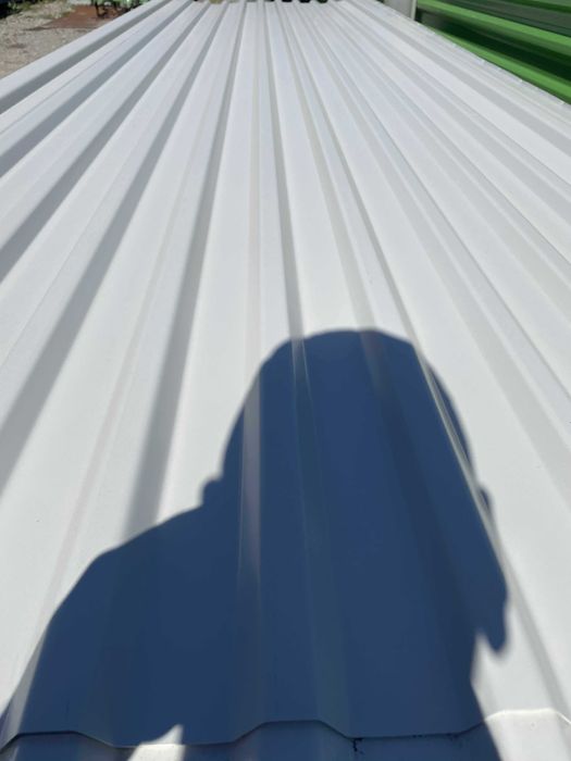 Blacha Trapezowa T18, Biała, Na Wymiar, grubość 0.6mm, Nowa