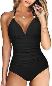 Nowy damski jednoczęściowy strój kąpielowy/ bikini/ czarny/ M !5306!