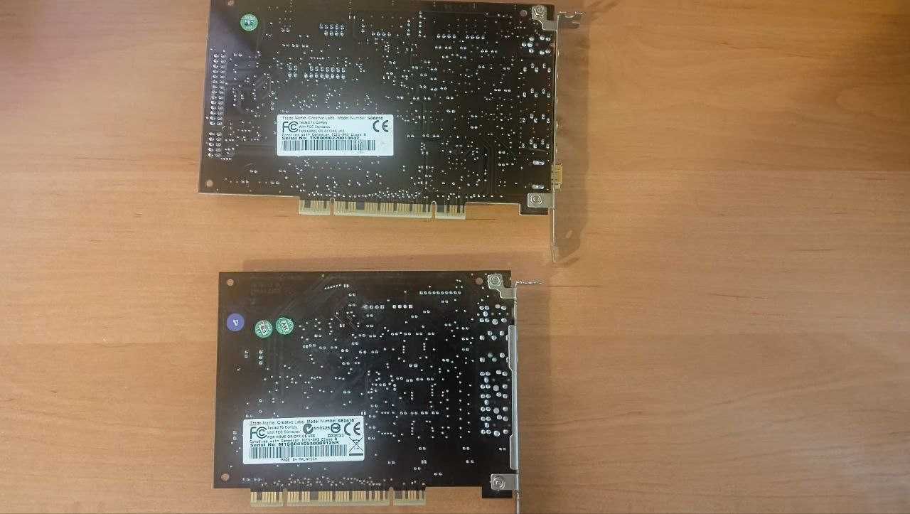 creative soundblaster audigy 2 SB0090 в позолоте и  audigy 4 SB0610