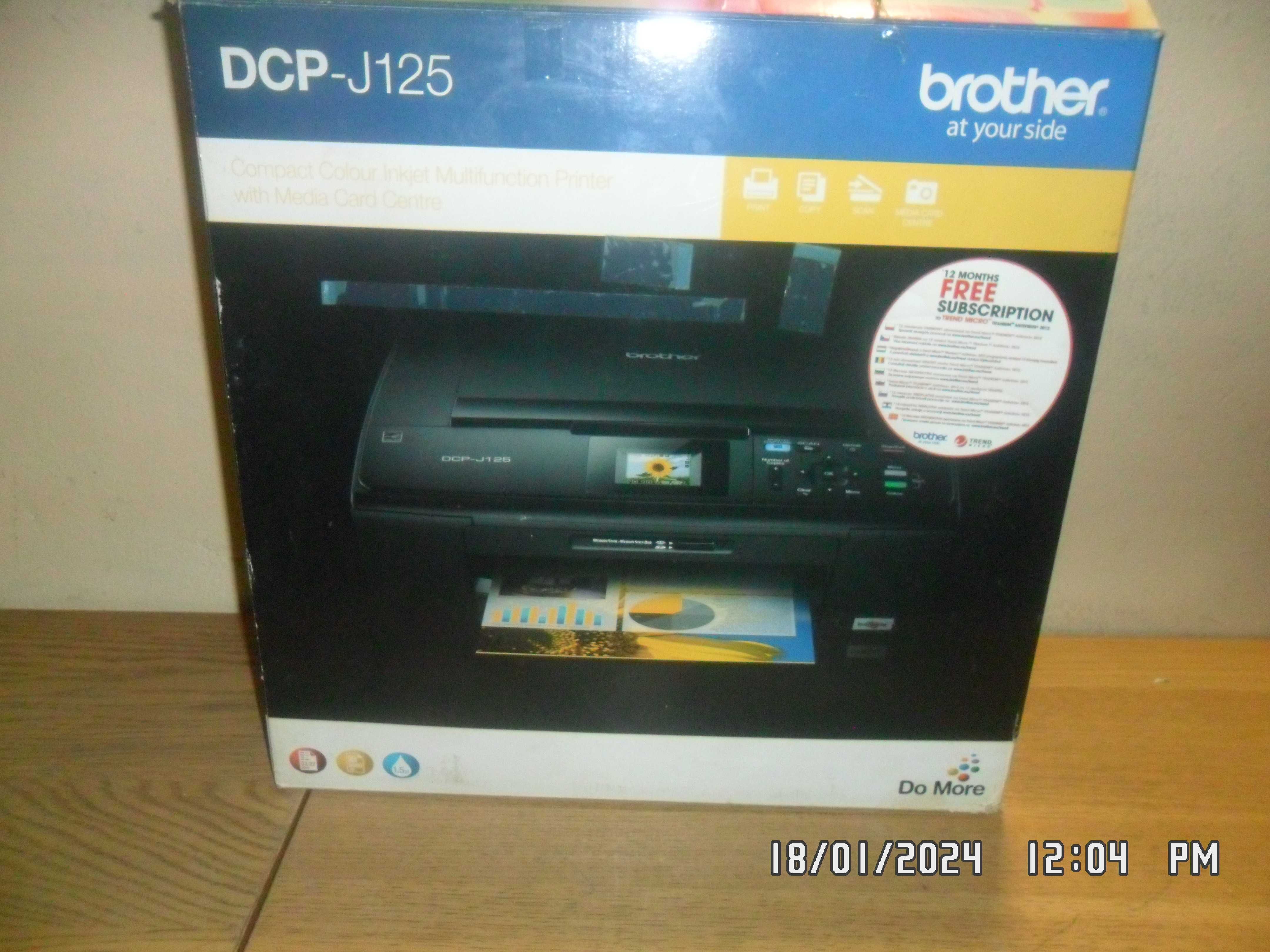 Brother DCP J125 wielofunkcyjne tylko skanowanie, nie drukuje