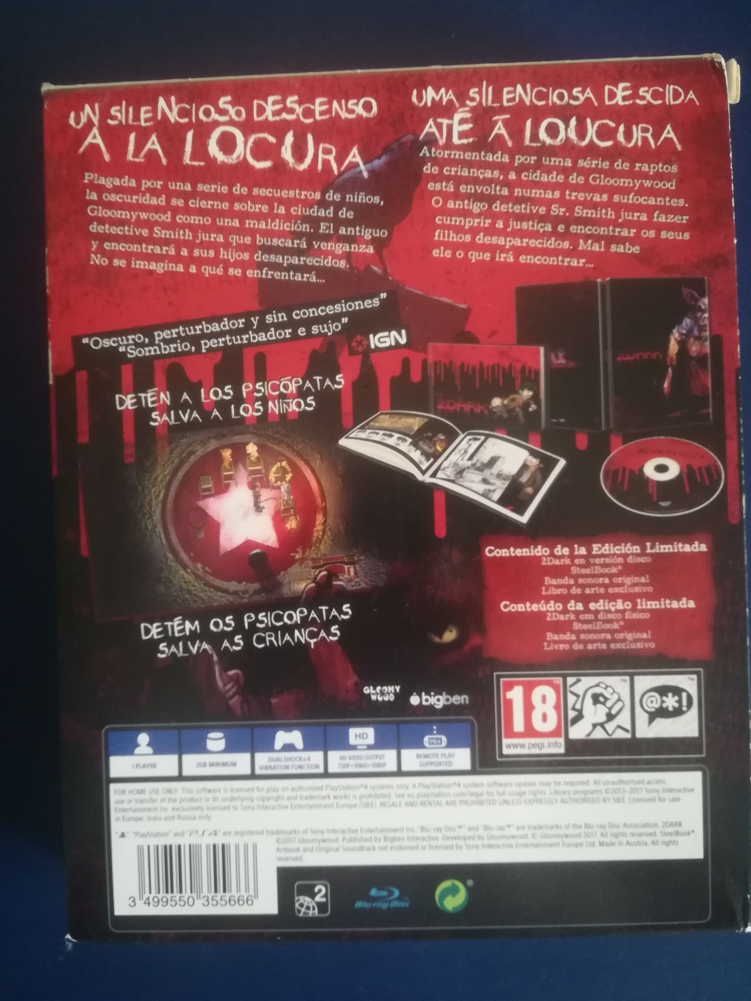 Jogo 2 Dark special edition PS4